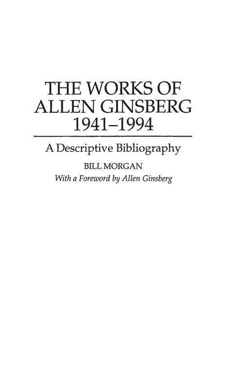 Produktbild: The Works of Allen Ginsberg, 1941-1994