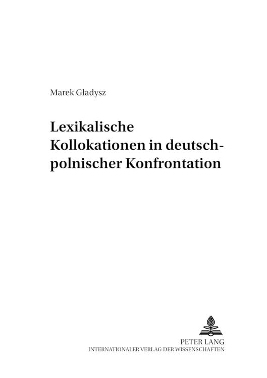 Produktbild: Lexikalische Kollokationen in deutsch-polnischer Konfrontation