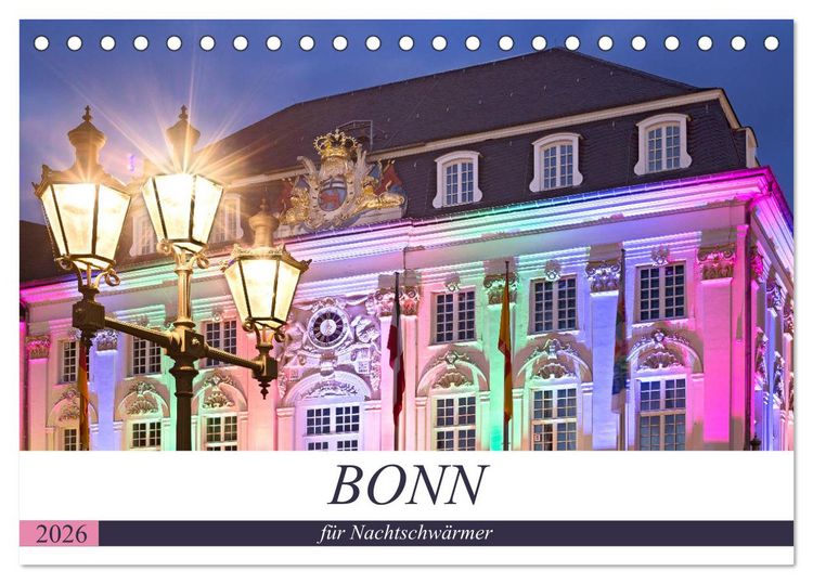 Produktbild: BONN f&uuml;r Nachtschw&auml;rmer (Tischkalender 2026 DIN A5 quer), CALVENDO Monatskalender