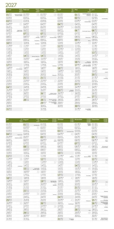 Produktbild: B&auml;ume Kalender 2027 - 30x30 - Art12