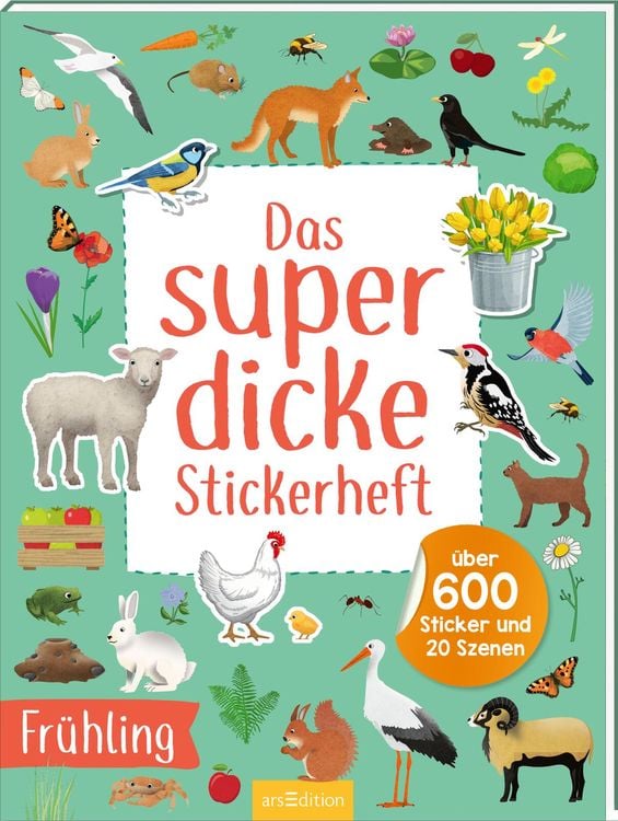 Produktbild: Das superdicke Stickerheft – Frühling