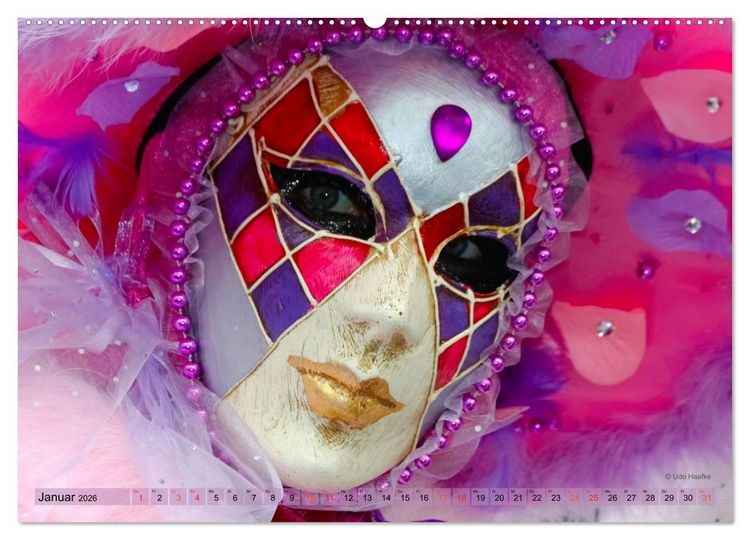 Produktbild: Magie der Masken (Wandkalender 2026 DIN A2 quer), CALVENDO Monatskalender