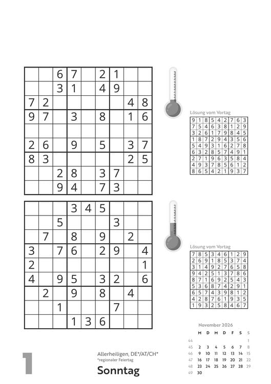 Produktbild: Das tägliche Sudoku 2026 - Tagesabreißkalender -14,8x21,0 - Rätselkalender - Knobelkalender