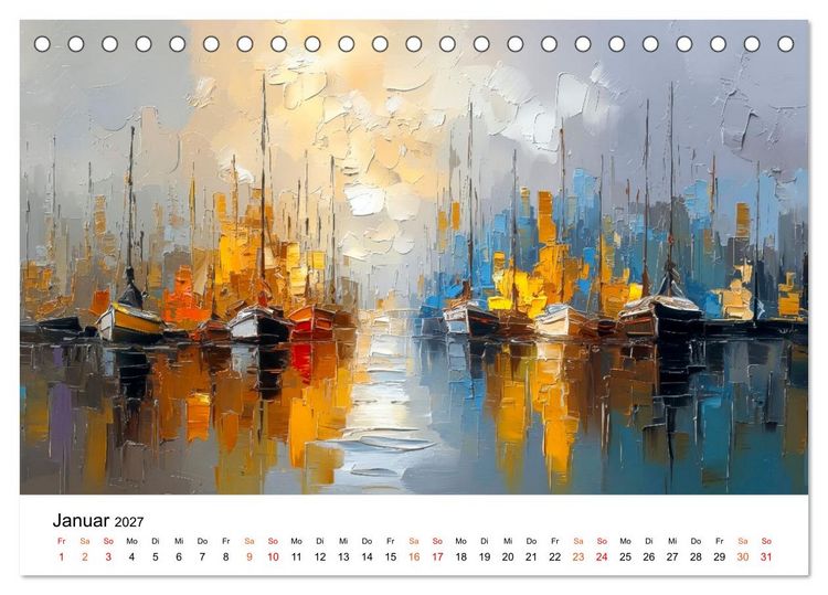 Produktbild: Segeln - Tanz mit dem Wind (Tischkalender 2027 DIN A5 quer), CALVENDO Monatskalender