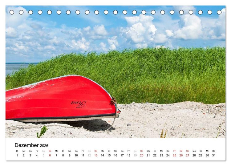 Produktbild: R&uuml;gen und Hiddensee (Tischkalender 2026 DIN A5 quer), CALVENDO Monatskalender