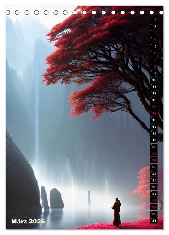 Produktbild: Fantastische Wanderungen (Tischkalender 2026 DIN A5 hoch), CALVENDO Monatskalender