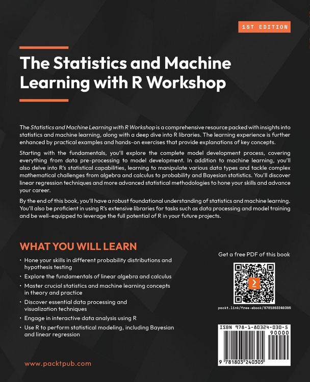 Produktbild: The Statistics and Machine Learning with R Workshop