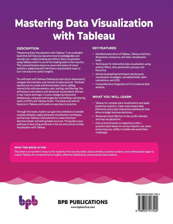 Produktbild: Mastering Data Visualization with Tableau