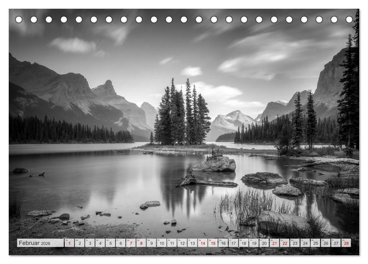 Produktbild: Monochrome Wonders (Tischkalender 2026 DIN A5 quer), CALVENDO Monatskalender