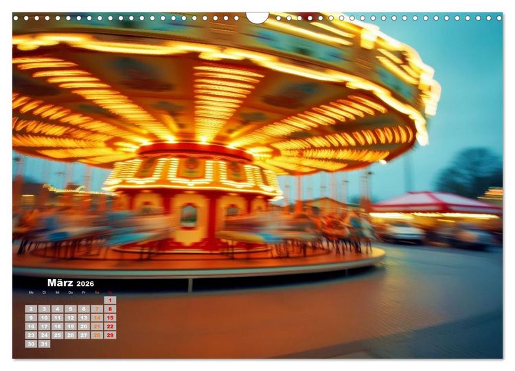 Produktbild: Riesenr&auml;der und Kirmes (Wandkalender 2026 DIN A3 quer), CALVENDO Monatskalender