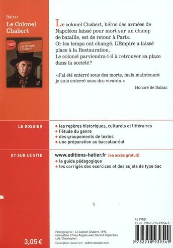 Produktbild: Le colonel Chabert