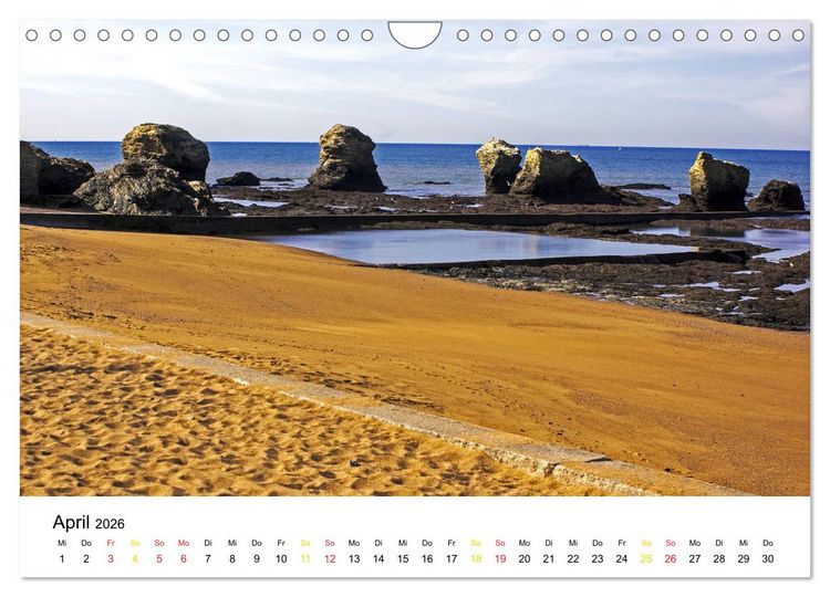 Produktbild: Vend&eacute;e Aus dem Meer steigender Himmel Frankreichs (Wandkalender 2026 DIN A4 quer), CALVENDO Monatskalender