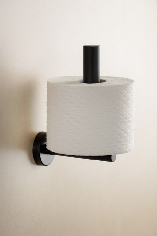 Produktbild: Toilettenpapier-Ersatzrollenhalter Mod. Bosio Black, rostfrei