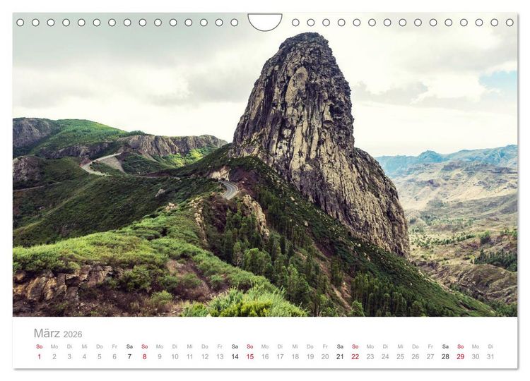 Produktbild: La Gomera &ndash; Die gr&uuml;ne Perle der Kanaren. (Wandkalender 2026 DIN A4 quer), CALVENDO Monatskalender