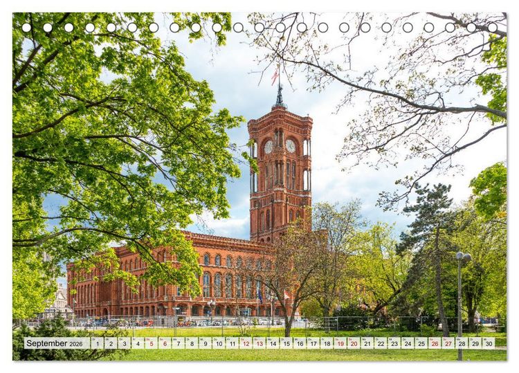 Produktbild: Berlin rund ums Jahr (Tischkalender 2026 DIN A5 quer), CALVENDO Monatskalender