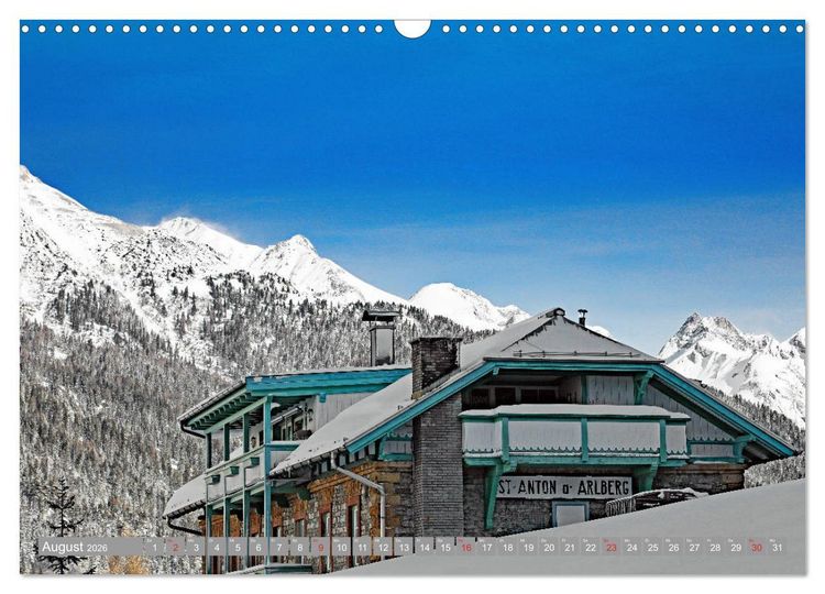 Produktbild: St. Anton am Arlberg (Wandkalender 2026 DIN A3 quer), CALVENDO Monatskalender