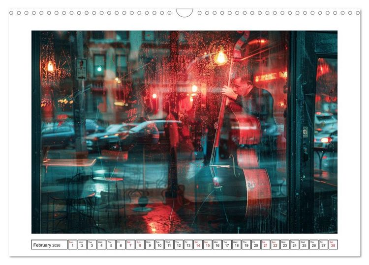 Produktbild: In Jazz Bars at Midnight (Wall Calendar 2026 DIN A3 landscape), CALVENDO 12 Month Wall Calendar