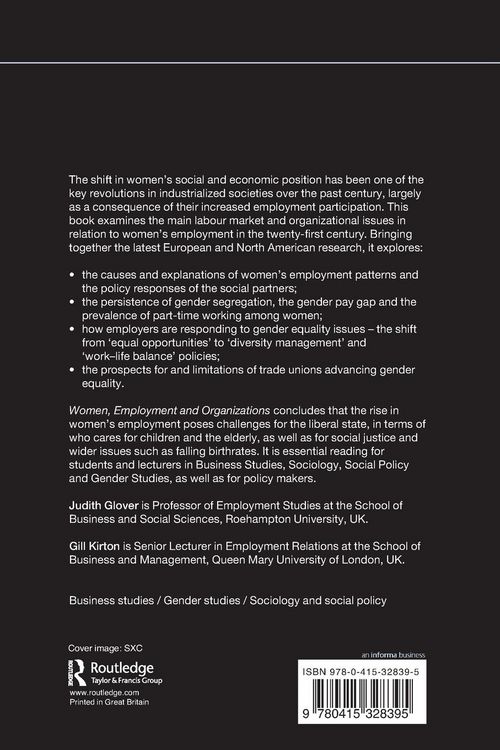 Produktbild: Women, Employment and Organizations