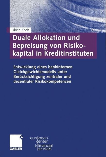 Produktbild: Duale Allokation und Bepreisung von Risikokapital in Kreditinstituten