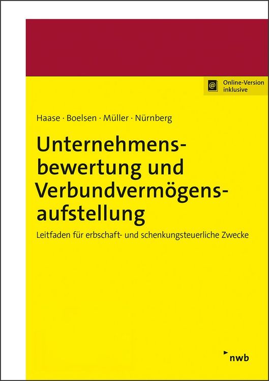 Produktbild: Unternehmensbewertung und Verbundverm&ouml;gensaufstellung