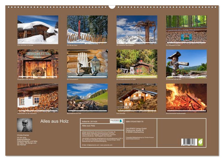 Produktbild: Alles aus Holz (Wandkalender 2026 DIN A2 quer), CALVENDO Monatskalender
