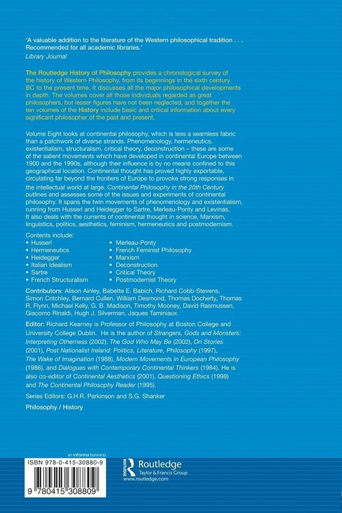 Produktbild: Continental Philosophy in the 20th Century