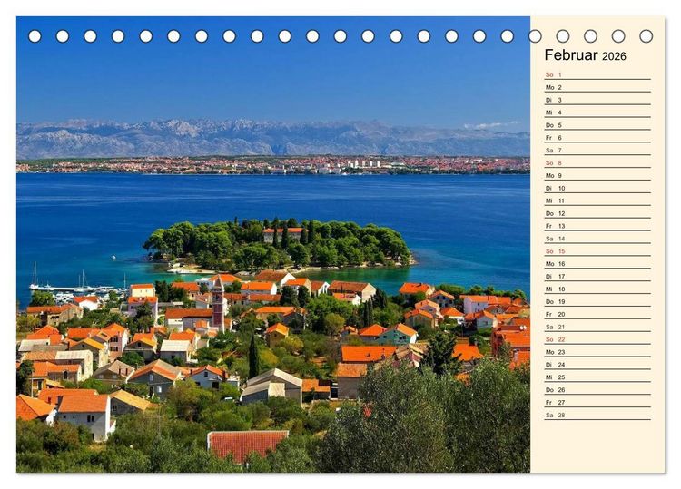 Produktbild: Zadar und Norddalmatien (Tischkalender 2026 DIN A5 quer), CALVENDO Monatskalender