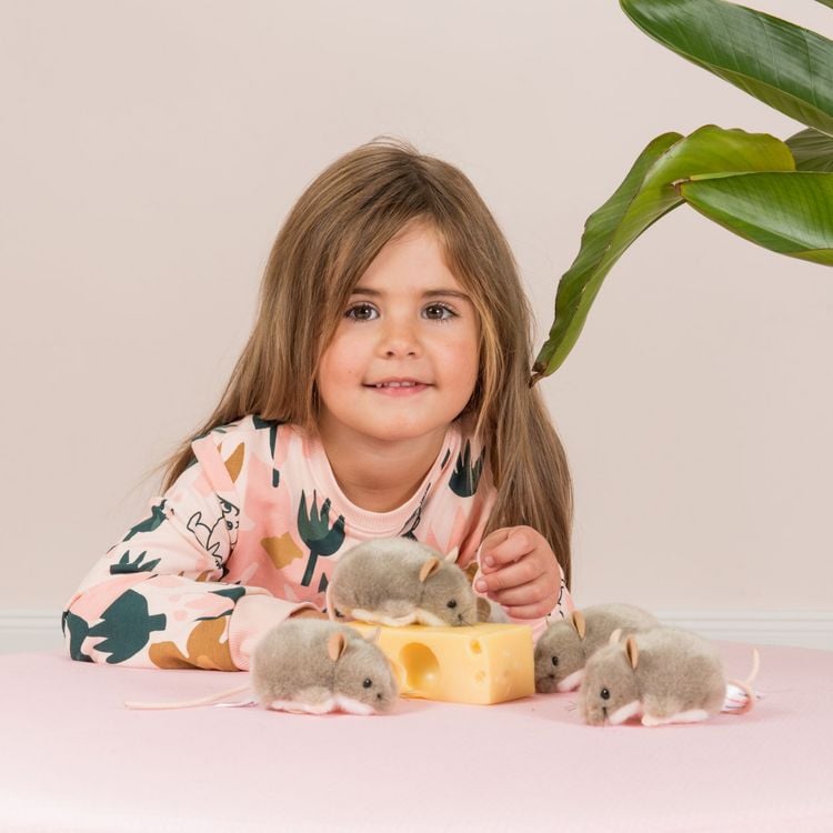 Produktbild: Teddy Hermann 92657 - Maus, grau, 9 cm