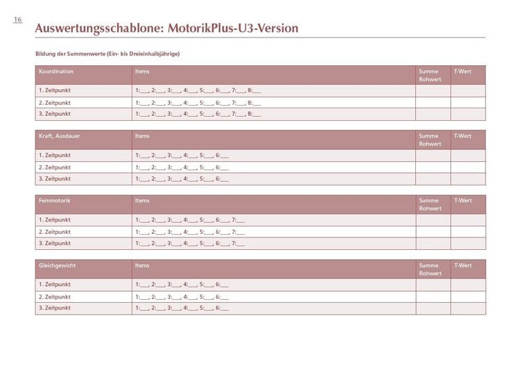 Produktbild: MotorikPlus U3 [10 B&ouml;gen]
