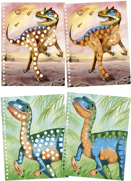 Dino World | Livro de Colorir de Dinossauros com 8 Lápis de Cor (0411385 Dino World | Livro de Colorir de Dinossauros com 8 Lápis de Cor (0411385