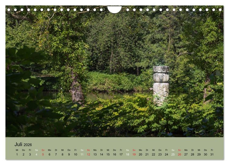 Produktbild: Gro&szlig;er Tiergarten Berlin - Von Dichtern und Komponisten (Wandkalender 2026 DIN A4 quer), CALVENDO Monatskalender