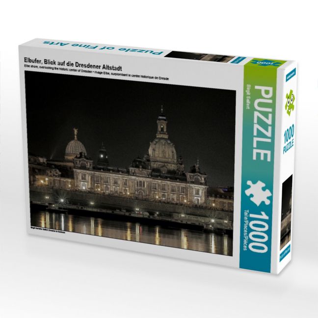 Produktbild: Elbufer, Blick auf die Dresdener Altstadt (Puzzle)