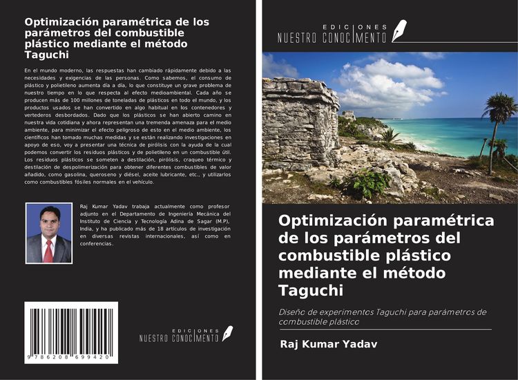 Produktbild: Optimizaci&oacute;n param&eacute;trica de los par&aacute;metros del combustible pl&aacute;stico mediante el m&eacute;todo Taguchi