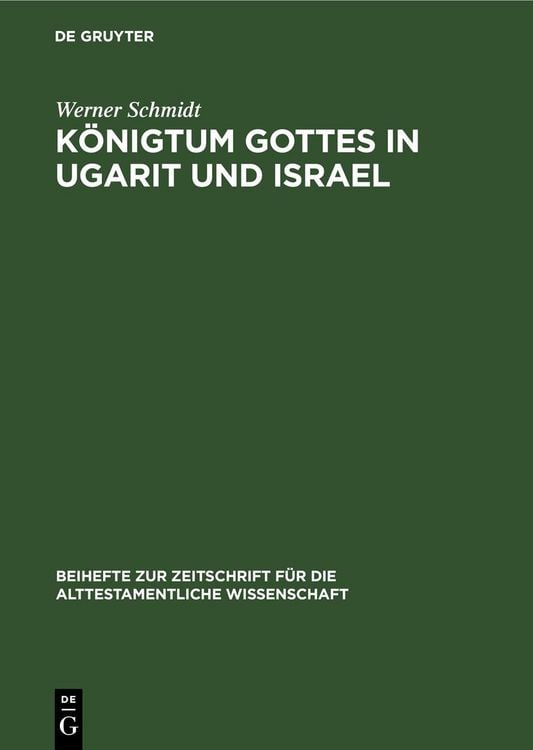 Produktbild: K&ouml;nigtum Gottes in Ugarit und Israel