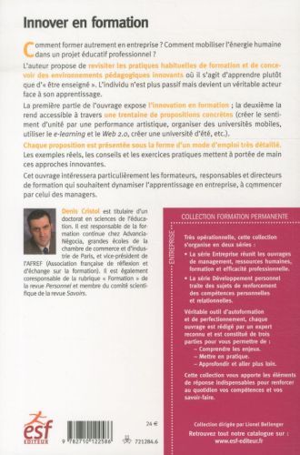 Produktbild: Innover en formation : dynamiser l'apprentissage en entreprise