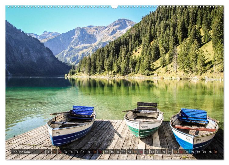 Produktbild: Naturparadies Allg&auml;u - Von Oberstdorf bis F&uuml;ssen (Wandkalender 2026 DIN A2 quer), CALVENDO Monatskalender