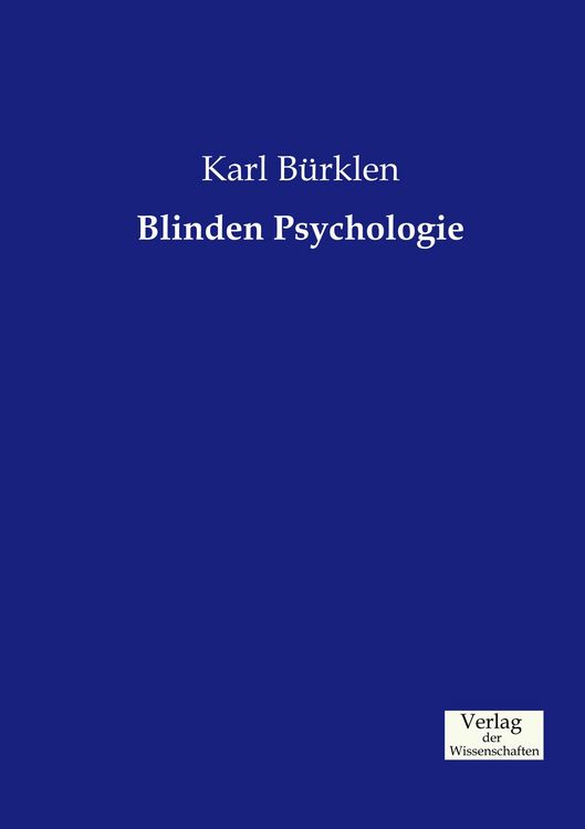 Produktbild: Blinden Psychologie