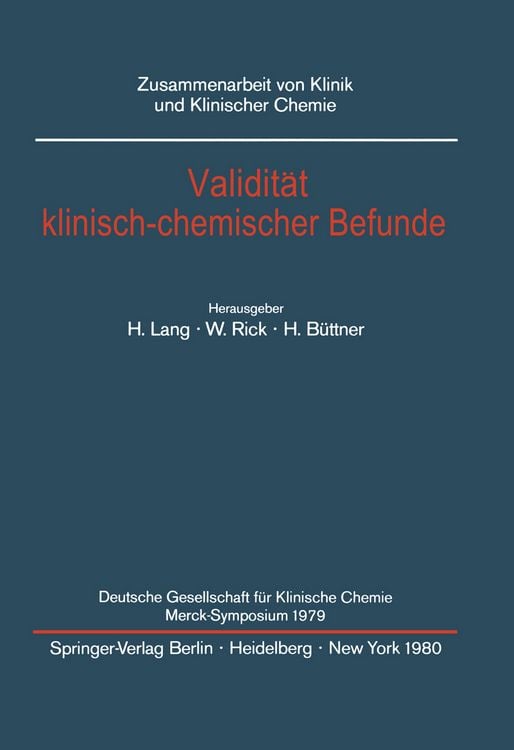 Produktbild: Validit&auml;t klinisch-chemischer Befunde