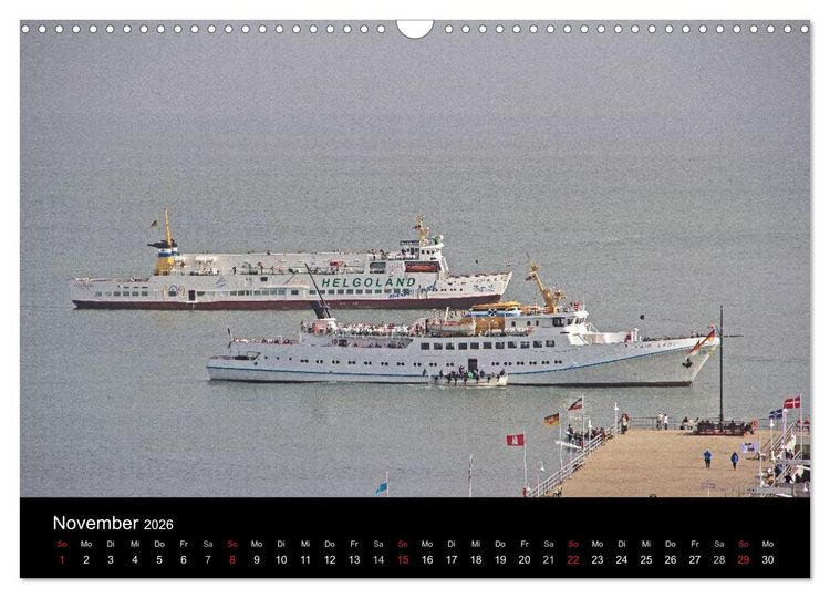Produktbild: Helgoland - idyllische Nordseeinsel (Wandkalender 2026 DIN A3 quer), CALVENDO Monatskalender