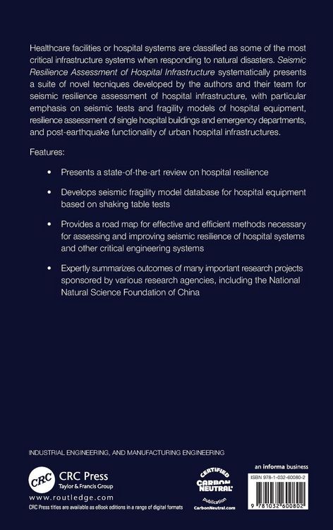 Produktbild: Seismic Resilience Assessment of Hospital Infrastructure