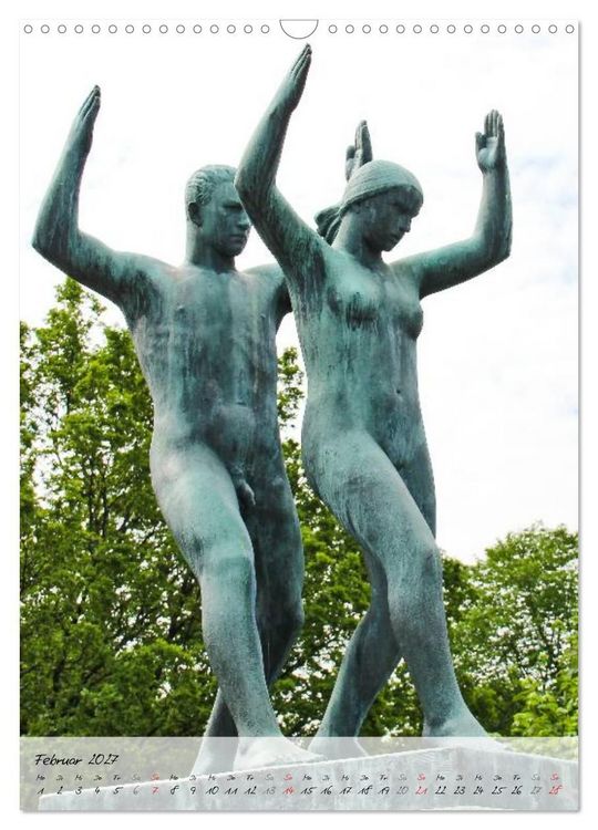 Produktbild: Vigeland (Wandkalender 2027 DIN A3 hoch), CALVENDO Monatskalender
