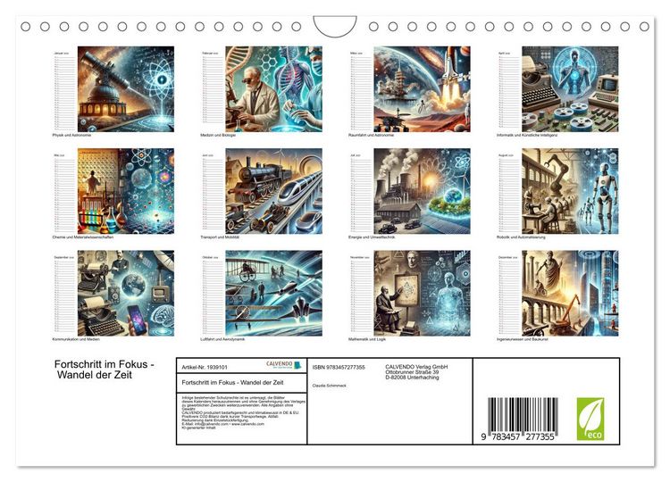 Produktbild: Fortschritt im Fokus - Wandel der Zeit (Wandkalender 2026 DIN A4 quer), CALVENDO Monatskalender