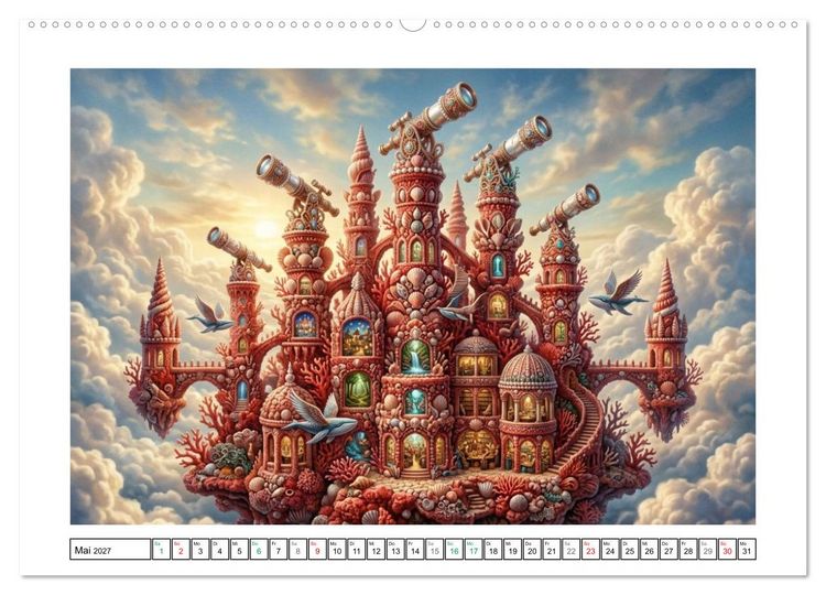 Produktbild: Surreale Traumzufluchten (hochwertiger Premium Wandkalender 2027 DIN A2 quer), Kunstdruck in Hochglanz