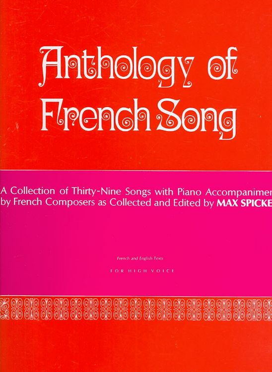 Produktbild: Anthology of Modern French Song (39 Songs)