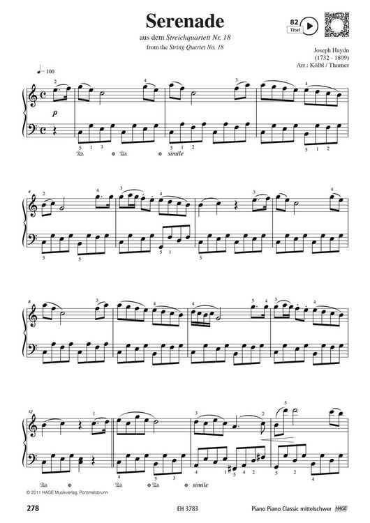 Produktbild: Piano Piano Classic mittelschwer