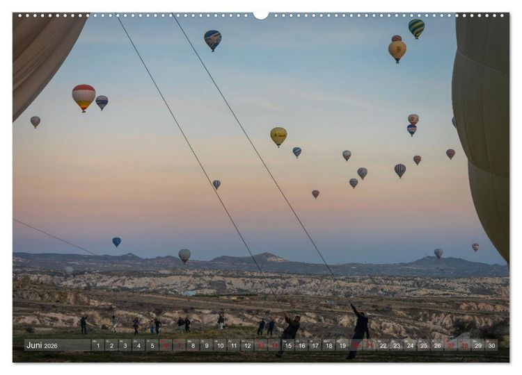 Produktbild: Hei&szlig;luftballons Die sanften Riesen (Wandkalender 2026 DIN A2 quer), CALVENDO Monatskalender