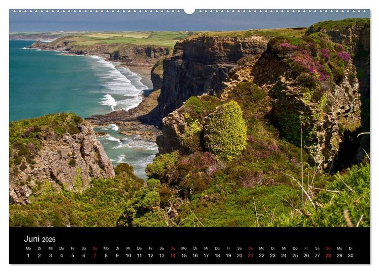 Produktbild: Englands K&uuml;sten 2026 (hochwertiger Premium Wandkalender 2026 DIN A2 quer), Kunstdruck in Hochglanz