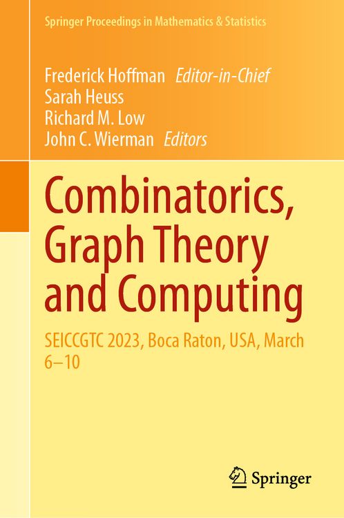 Produktbild: Combinatorics, Graph Theory and Computing