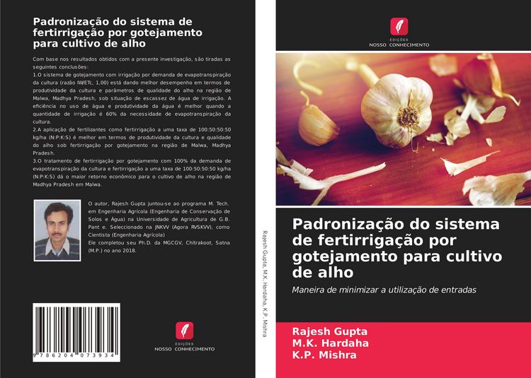 Produktbild: Padroniza&ccedil;&atilde;o do sistema de fertirriga&ccedil;&atilde;o por gotejamento para cultivo de alho