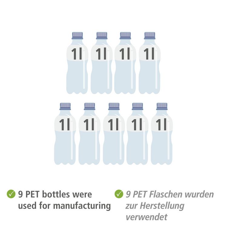 Produktbild: W&auml;schekorb Mod. Ecori, Textilien aus 100 % recyceltem Polyester